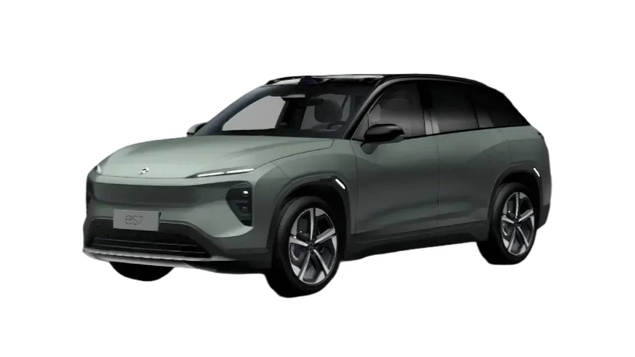 2024 NIO ES7 Mid-Size Luxury Electric SUV Arctic Green - LUM Auto